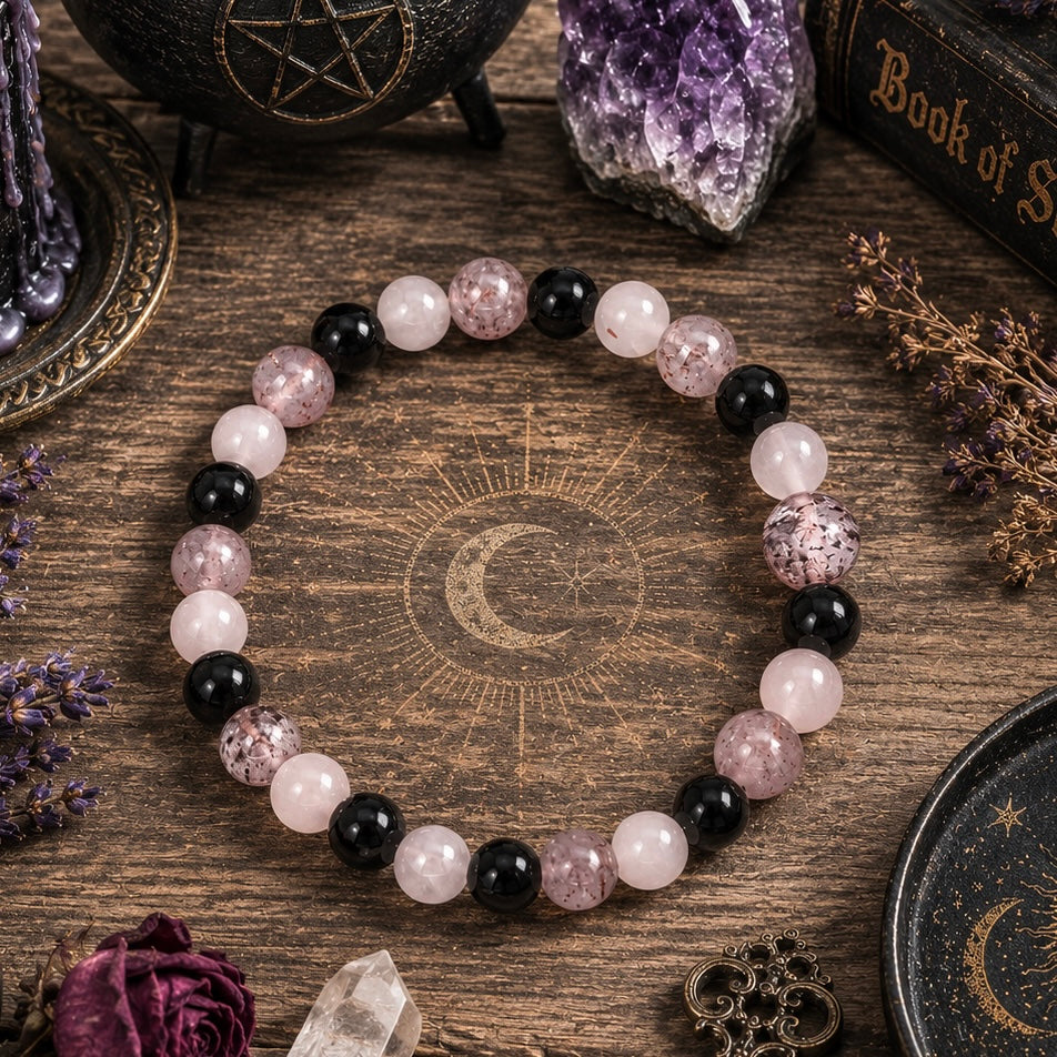 BRACELET || ROSE QUARTZ, GARNET & STRAWBERRY QUARTZ