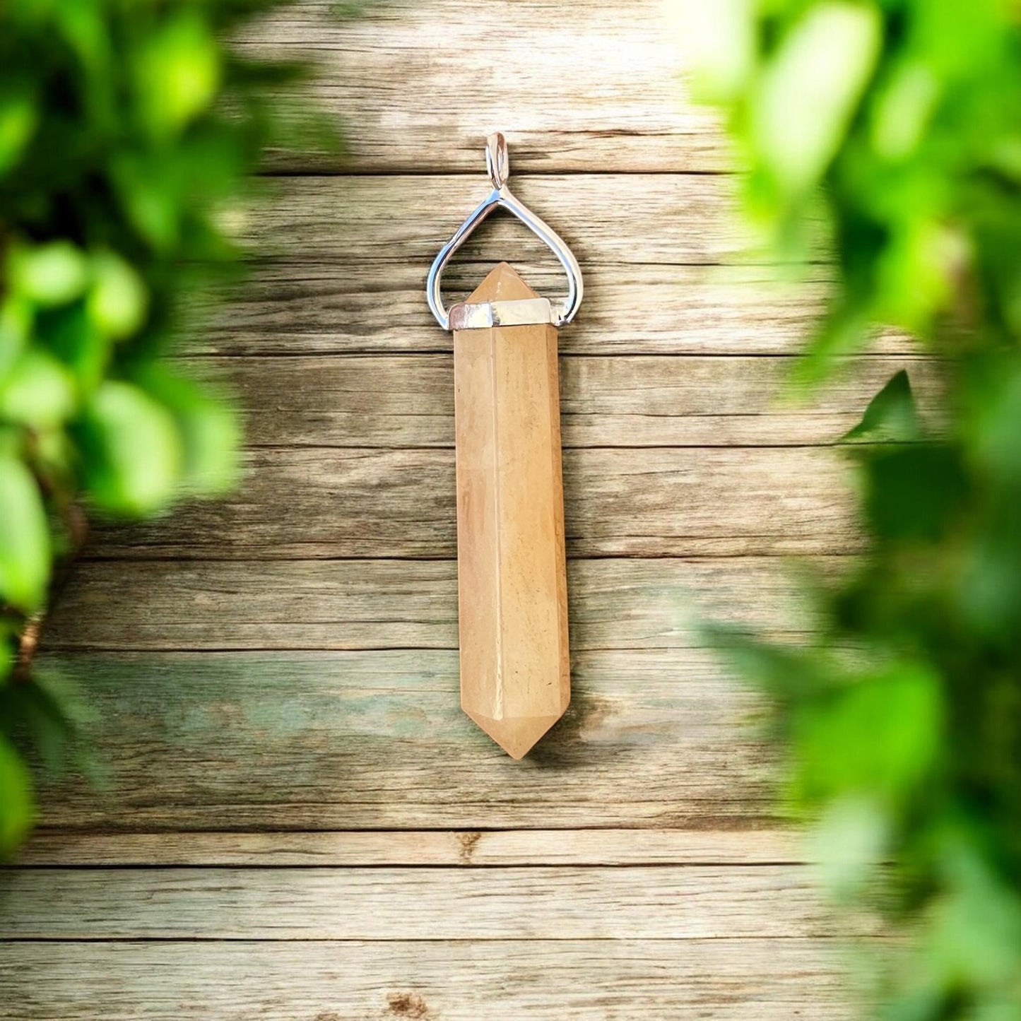 PENDANT || YELLOW AVENTURINE - 925 STERLING SILVER