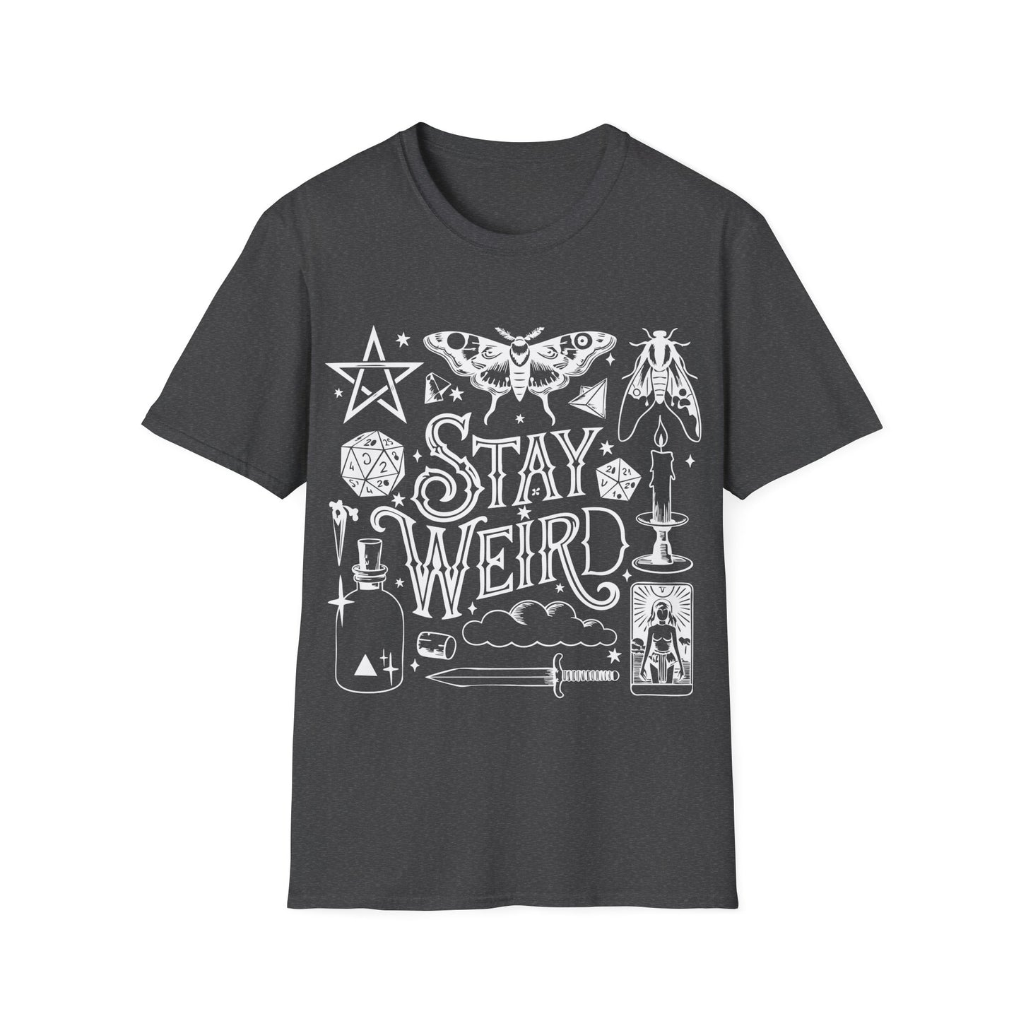 T-SHIRT | STAY WEIRD - (WHITE WRITING)