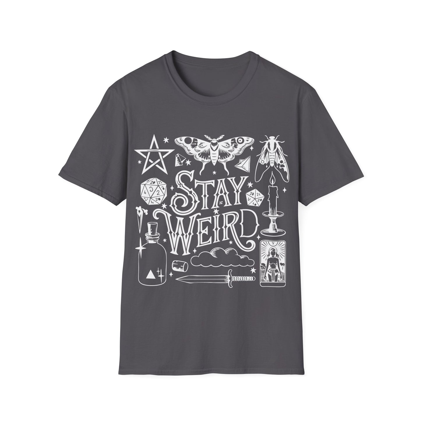T-SHIRT | STAY WEIRD - (WHITE WRITING)