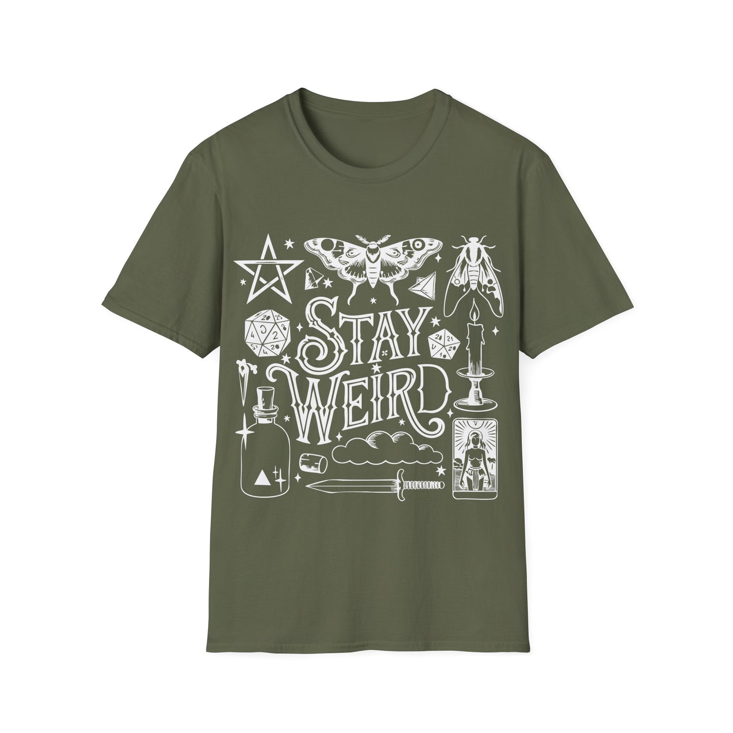 T-SHIRT | STAY WEIRD - (WHITE WRITING)