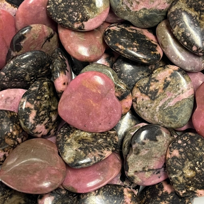 HEART || RHODONITE MINI HEART