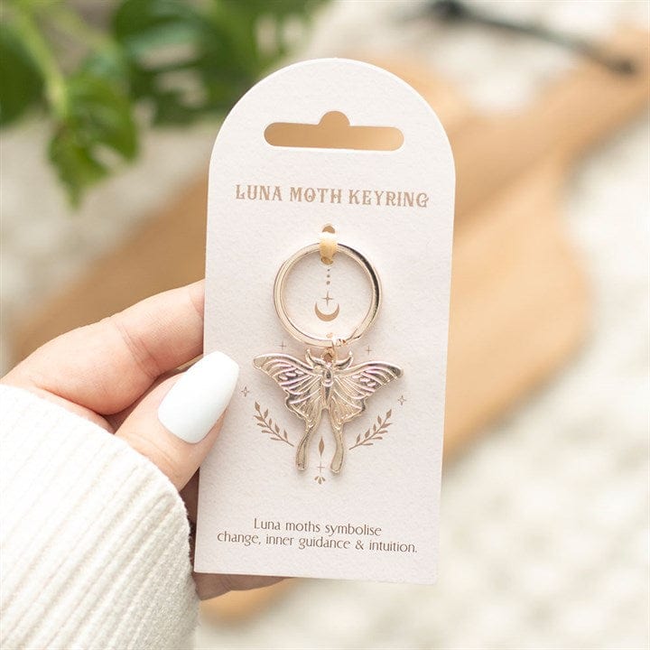 KEYRING || LUNA MOTH KEYRING