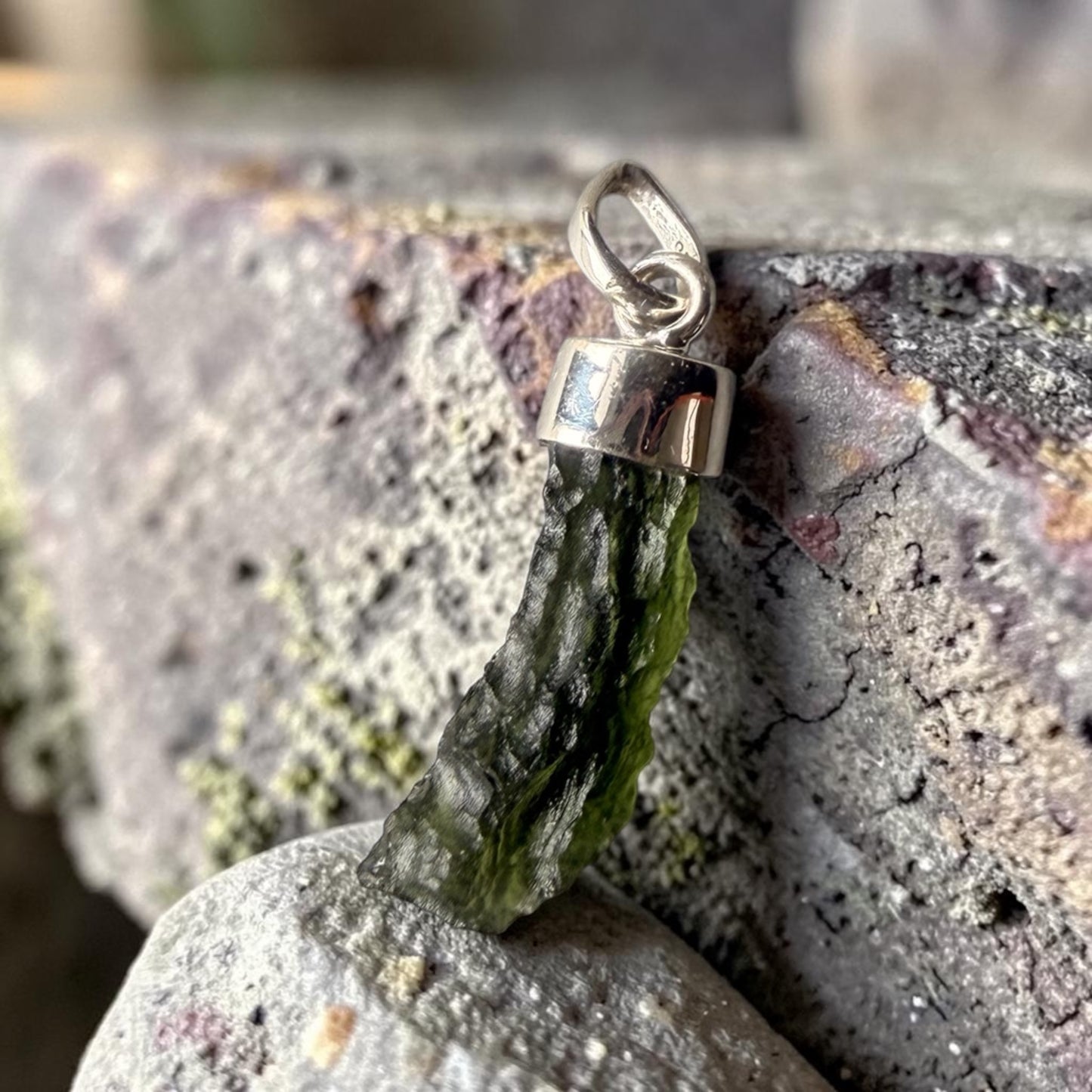 PENDANTS || MOLDAVITE - 925 STERLING SILVER