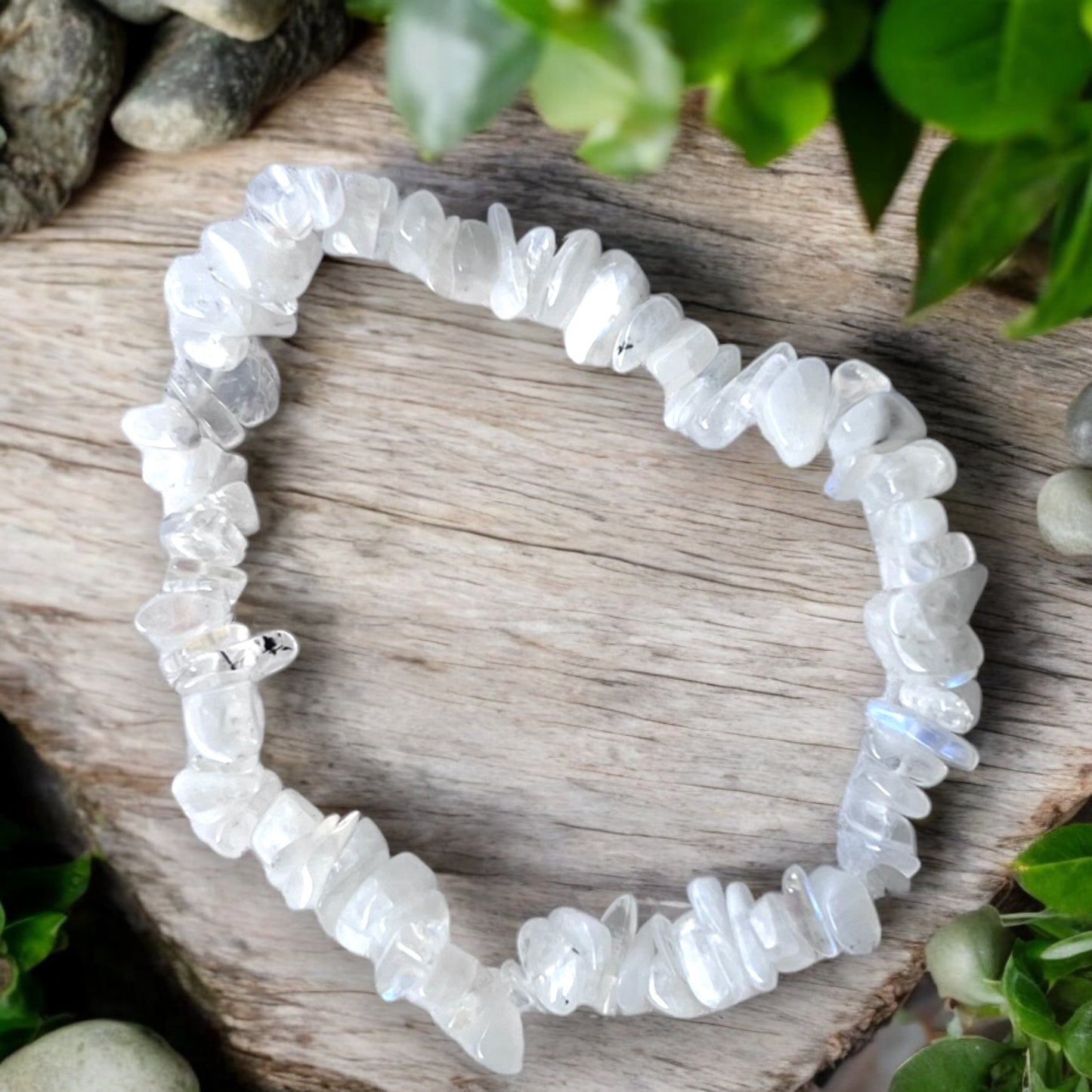 CHIP BRACELET || RAINBOW MOONSTONE