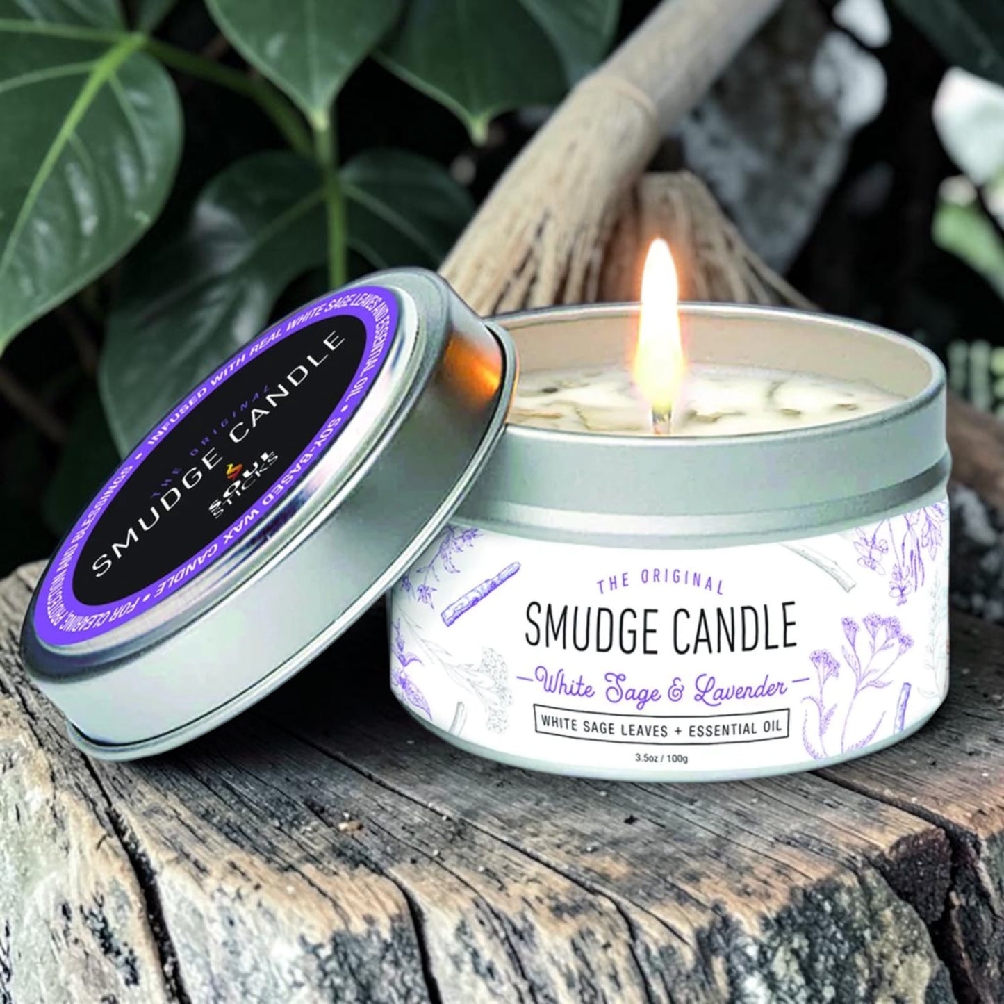 CANDLES || SMUDGE CANDLE - WHITE SAGE & LAVENDER
