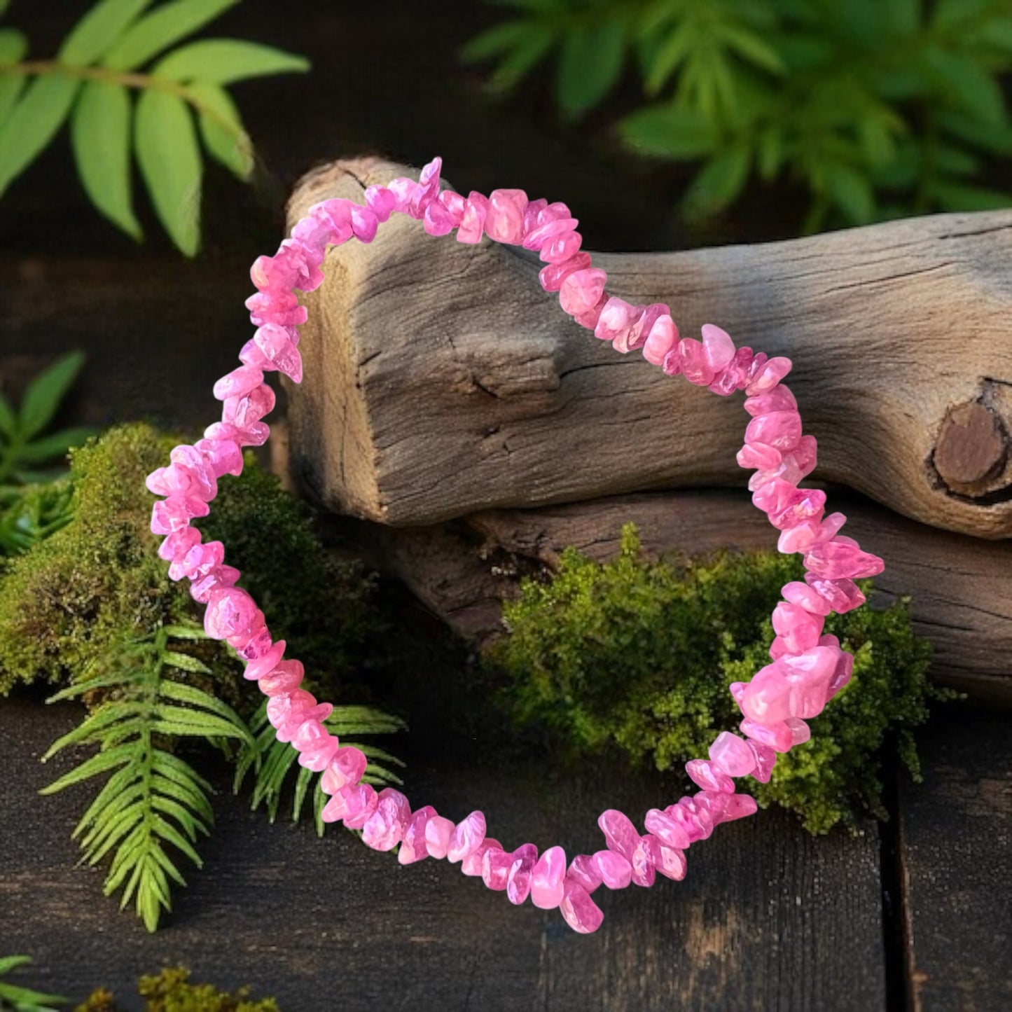 CHIP BRACELET || PINK TOURMALINE