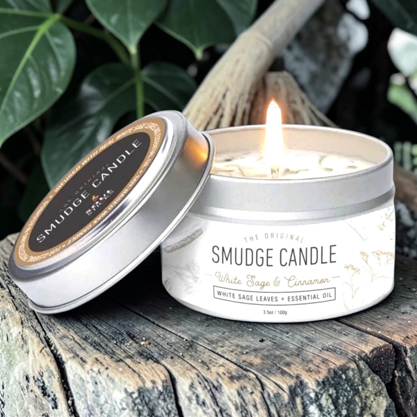 CANDLES || SMUDGE CANDLE - WHITE SAGE & CINNAMON