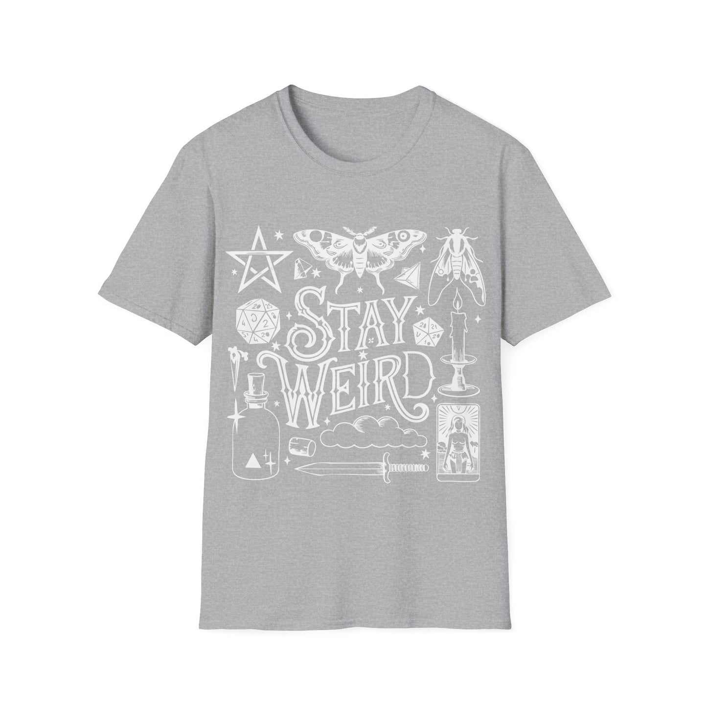 T-SHIRT | STAY WEIRD - (WHITE WRITING)