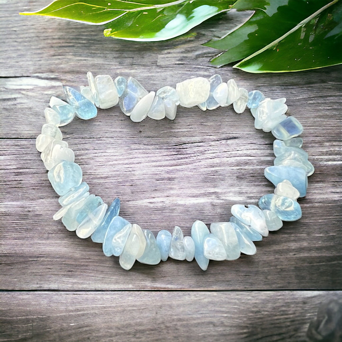 CHIP BRACELET || AQUAMARINE
