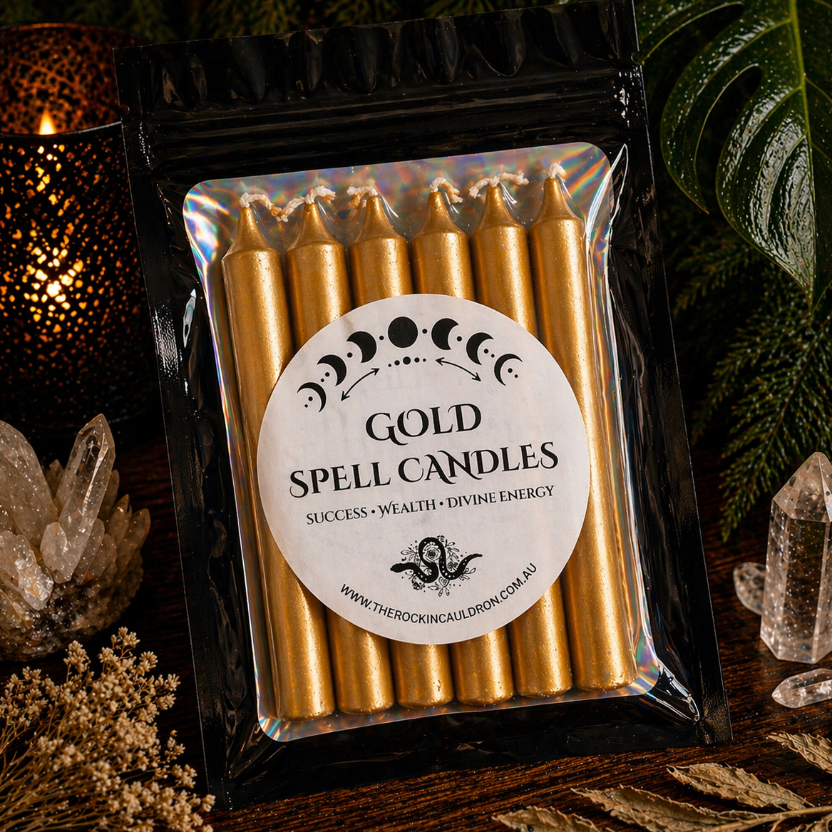 CANDLES || GOLD SPELL CANDLES