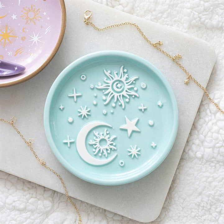 BOWLS || PASTEL BLUE MOON TRINKET DISH