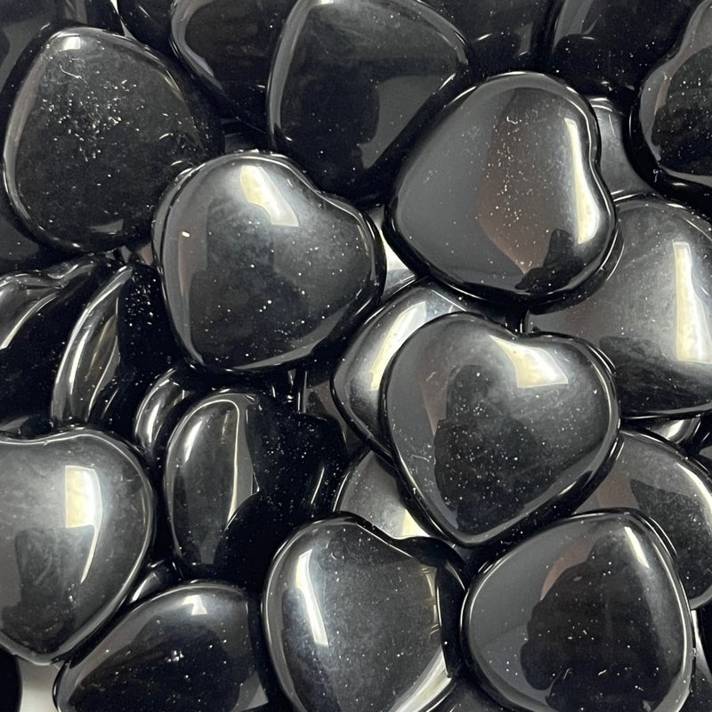 HEART || BLACK OBSIDIAN MINI HEART