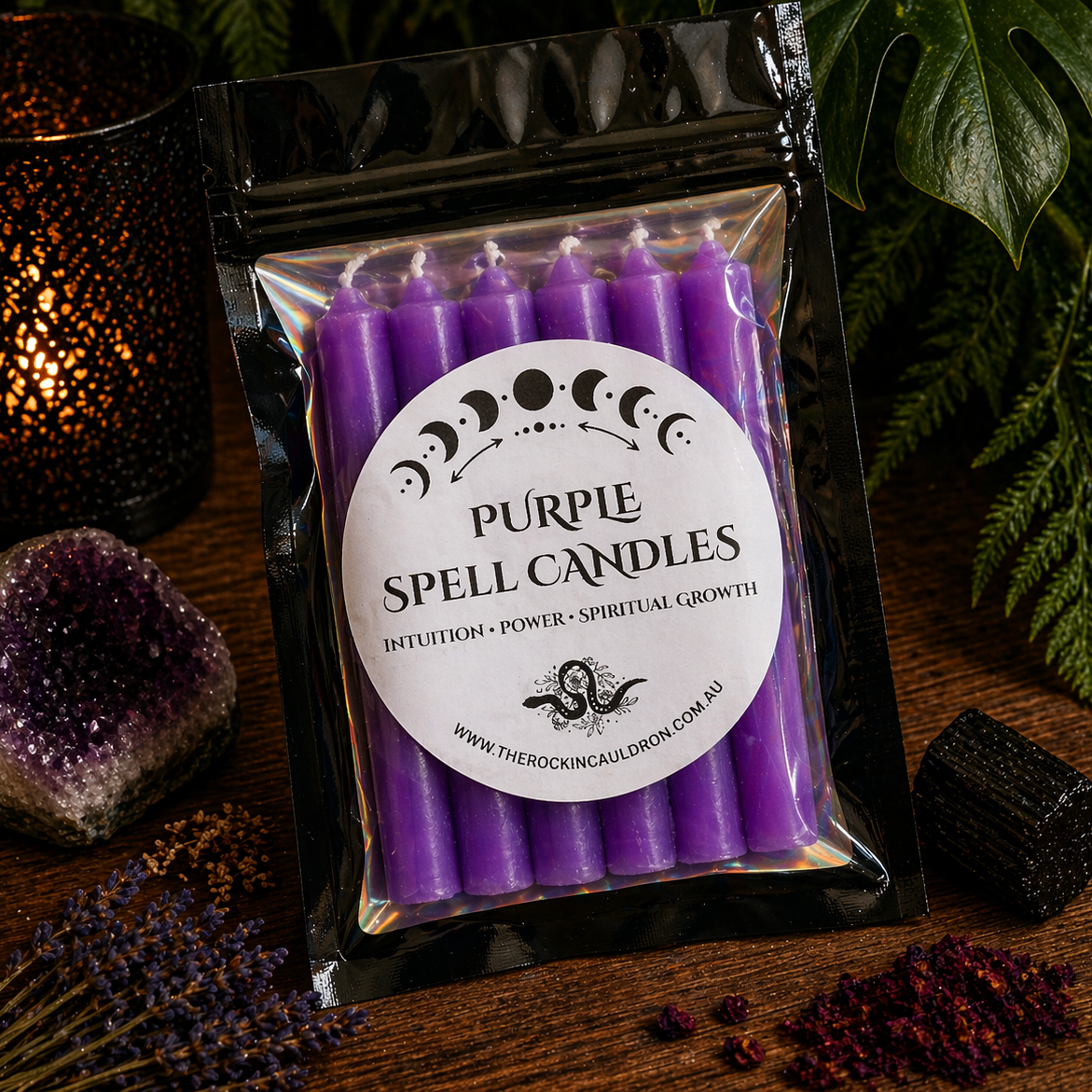 CANDLES || PURPLE SPELL CANDLES