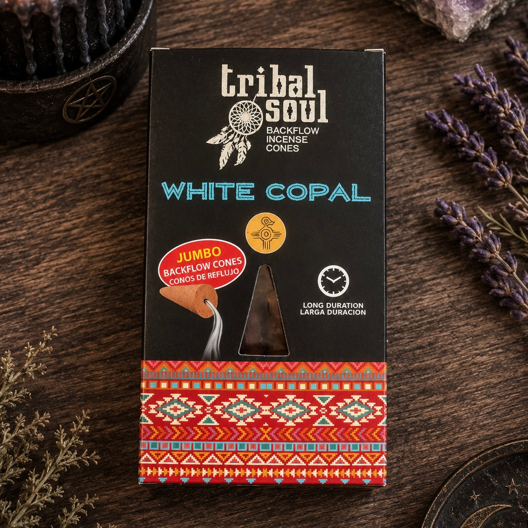 BACKFLOW INCENSE CONES || TRIBAL SOUL - WHITE COPAL