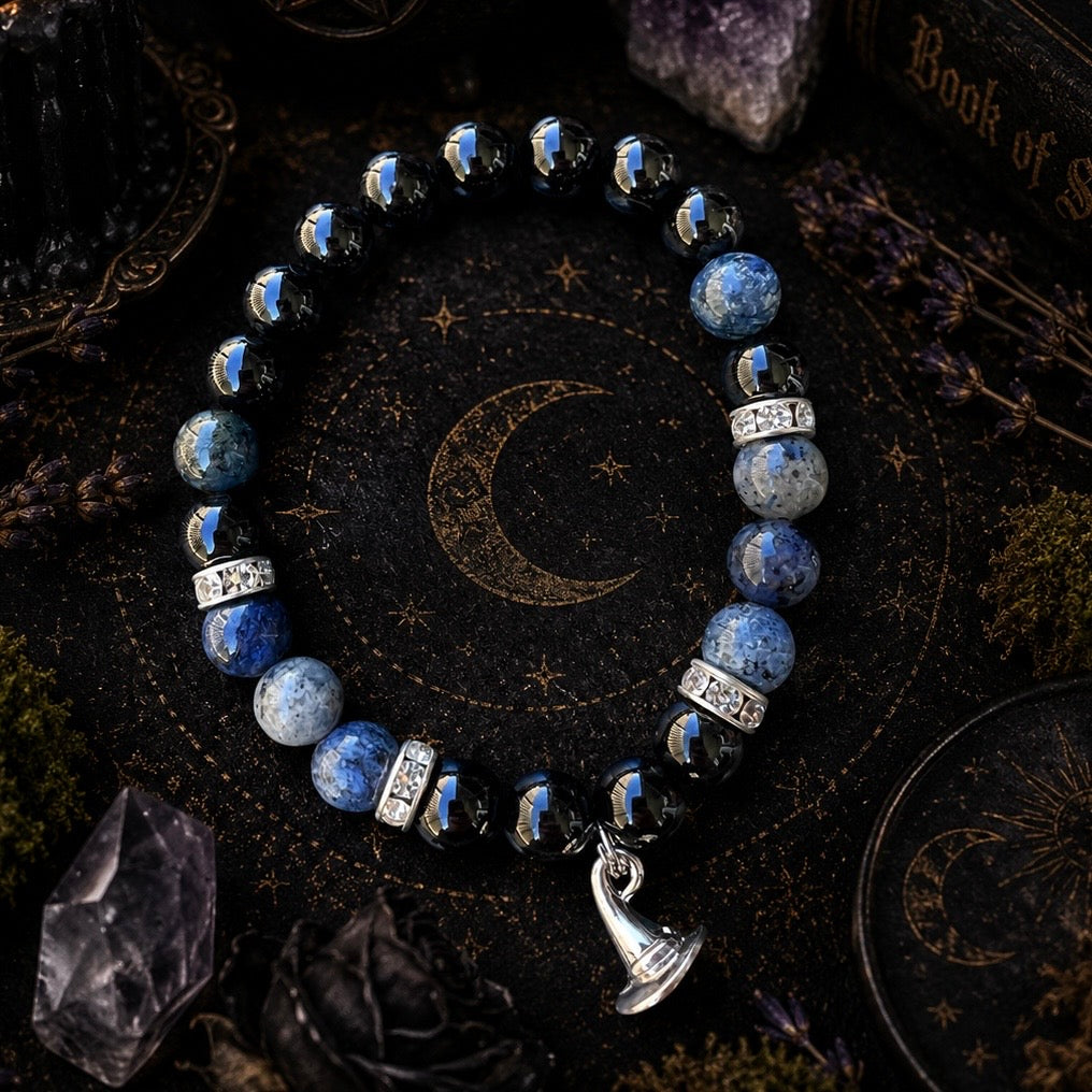 BRACELET || BLACK TOURMALINE & DUMORTIERITE