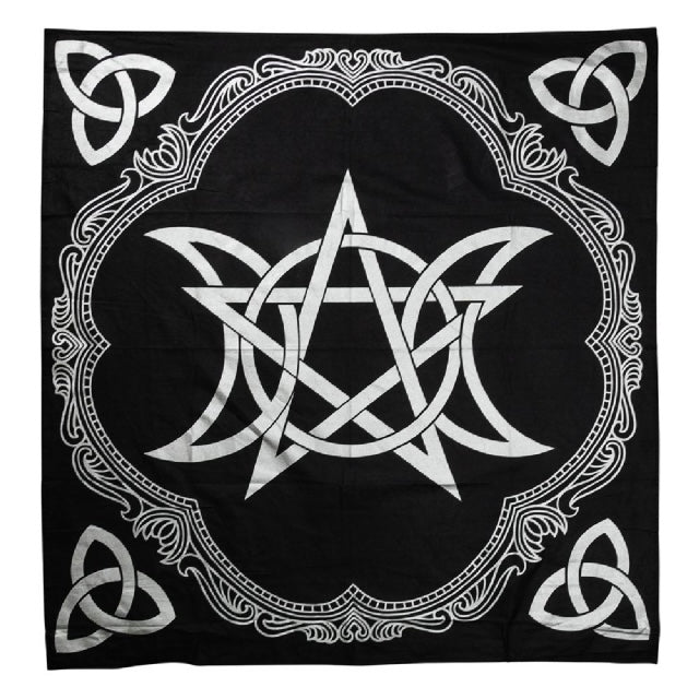 ALTAR CLOTH || PENTACLE TRIPLE MOON