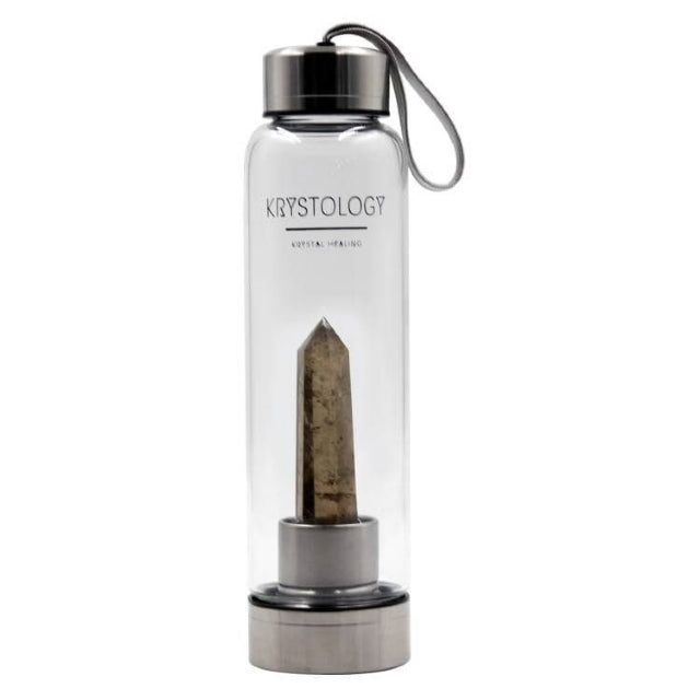 CRYSTAL WATER BOTTLES || SMOKY QUARTZ POINT