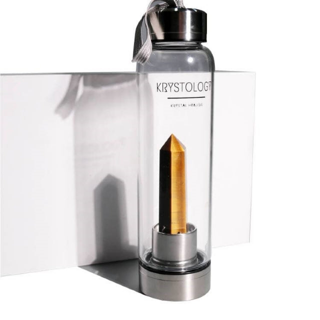 CRYSTAL WATER BOTTLES || TIGER EYE POINT