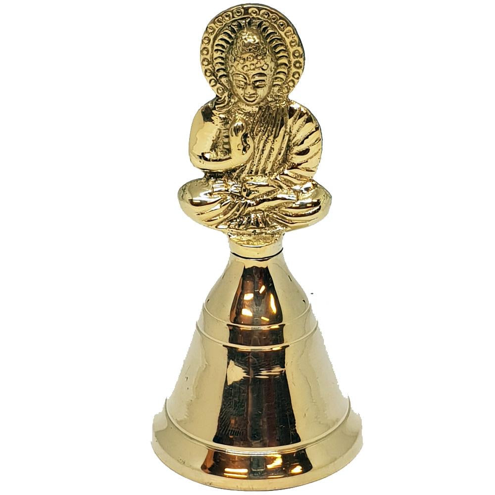 BRASS BELL - BUDDHA - 10CM