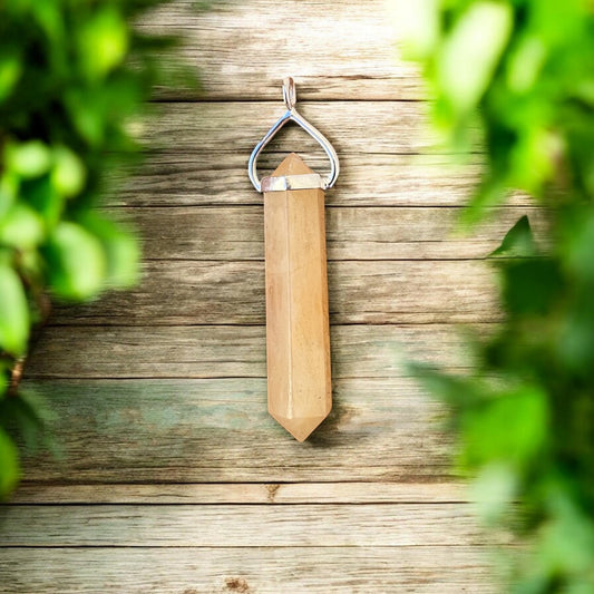 PENDANT || YELLOW AVENTURINE - 925 STERLING SILVER