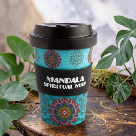 TRAVEL MUGS || ECOGO BAMBOO MUG - MANDALA