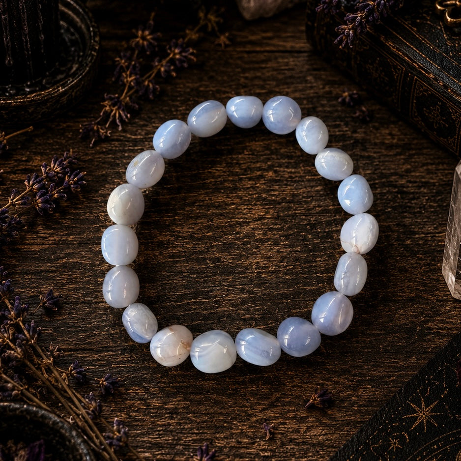 BRACELET || BLUE LACE AGATE