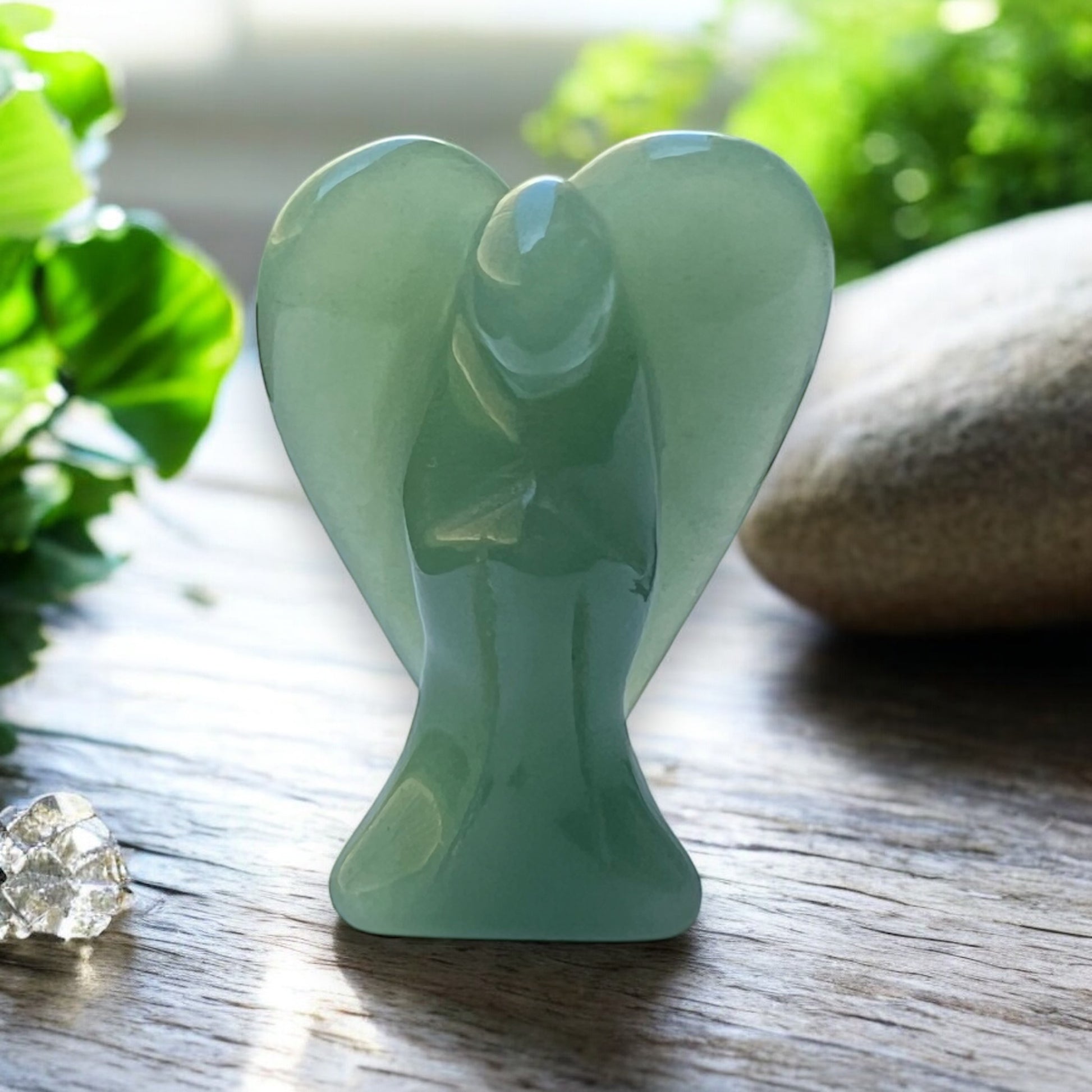CARVINGS || GREEN AVENTURINE ANGEL