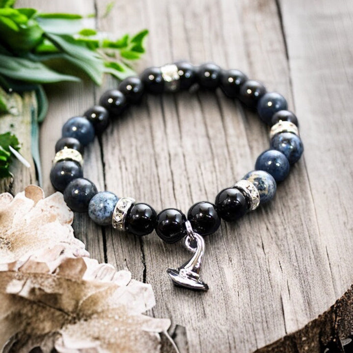 BRACELET || BLACK TOURMALINE & DUMORTIERITE
