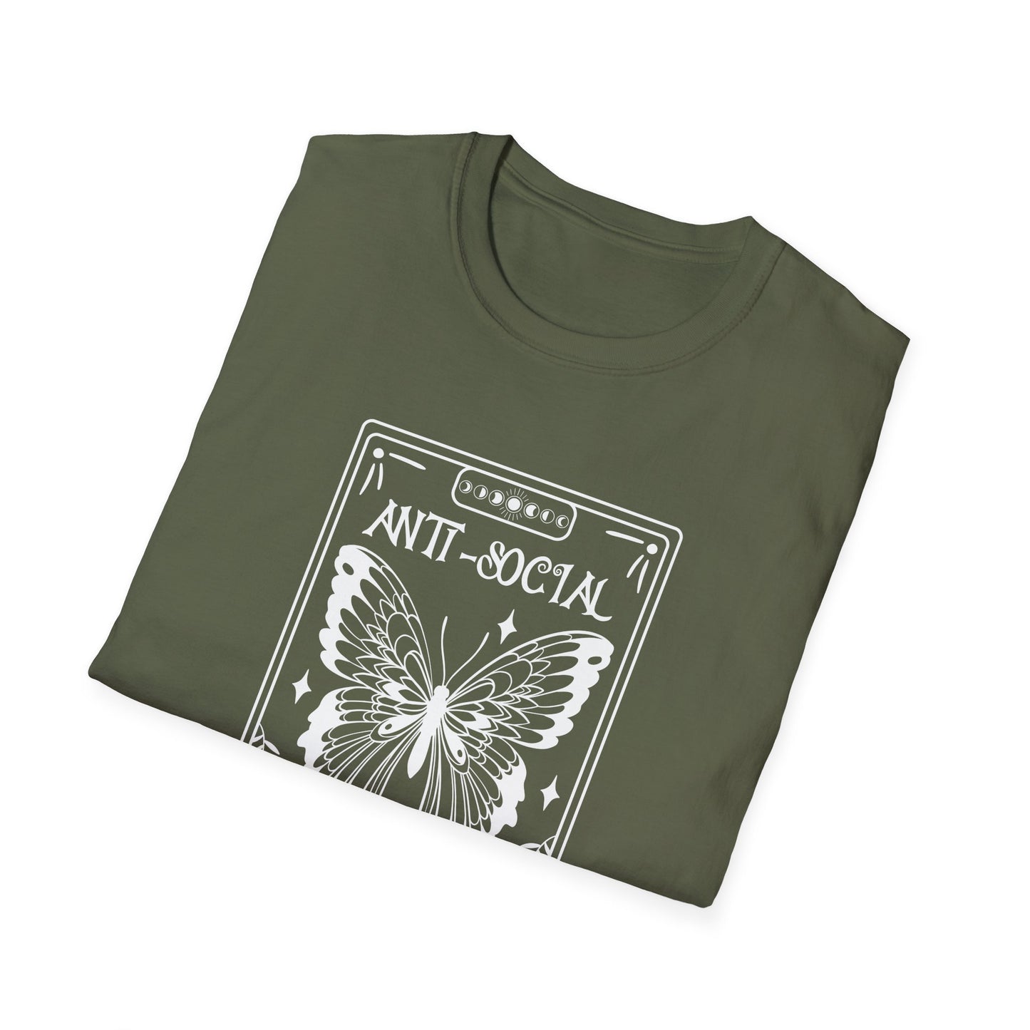 T-SHIRT | ANTI-SOCIAL BUTTERFLY TAROT (WHITE WRITING)