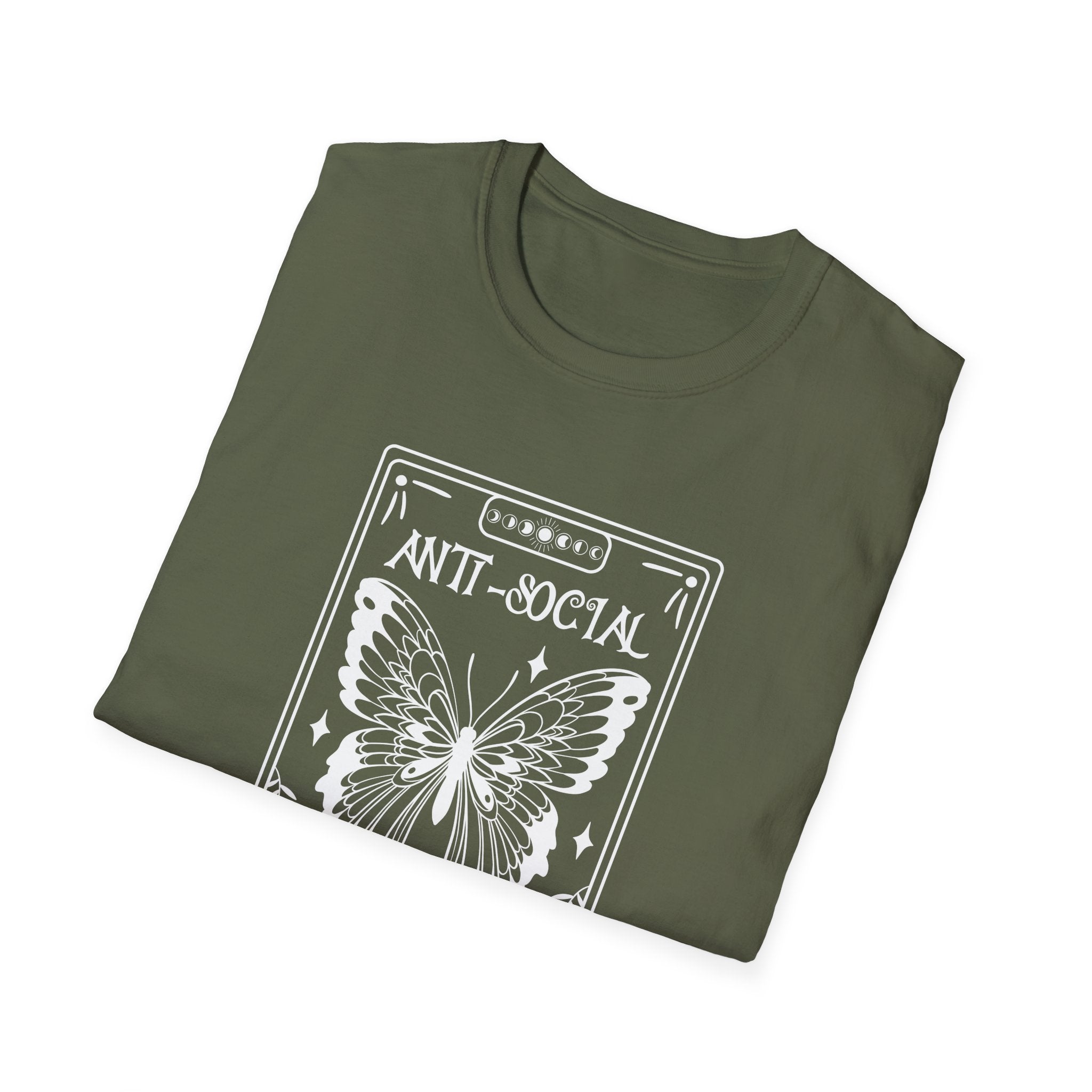 T-SHIRT | ANTI-SOCIAL BUTTERFLY TAROT (WHITE WRITING)
