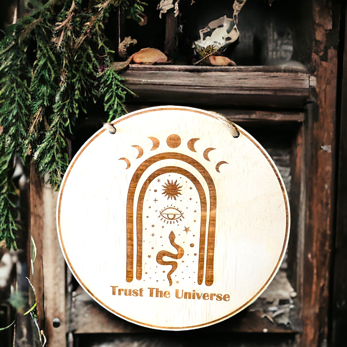 WALL HANGING || WOODEN ROUND PLAQUES
