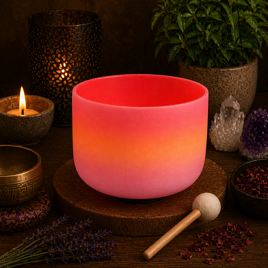 SINGING BOWLS || QUARTZ CRYSTAL - RAINBOW - C NOTE