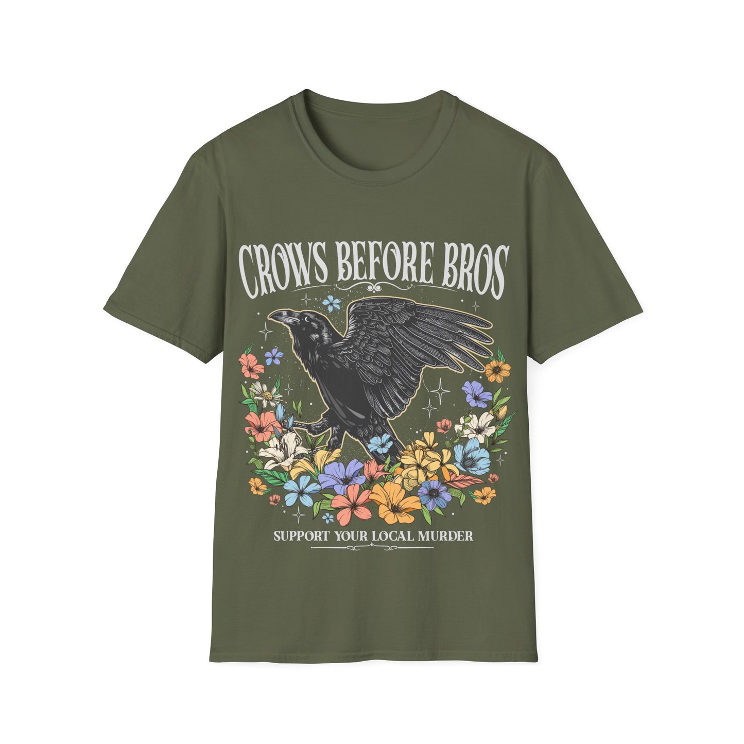 T-SHIRT | CROWS BEFORE BROS (WHITE WRITING)