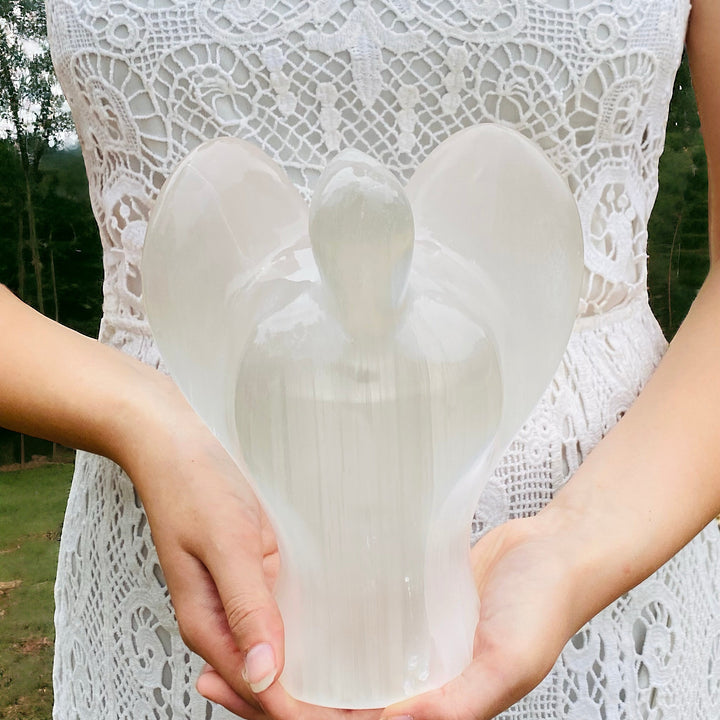 HEALING LAMP || SELENITE ANGEL
