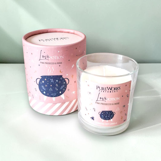 CANDLES || LOVE POTION - PINK PROSECCO & ROSE