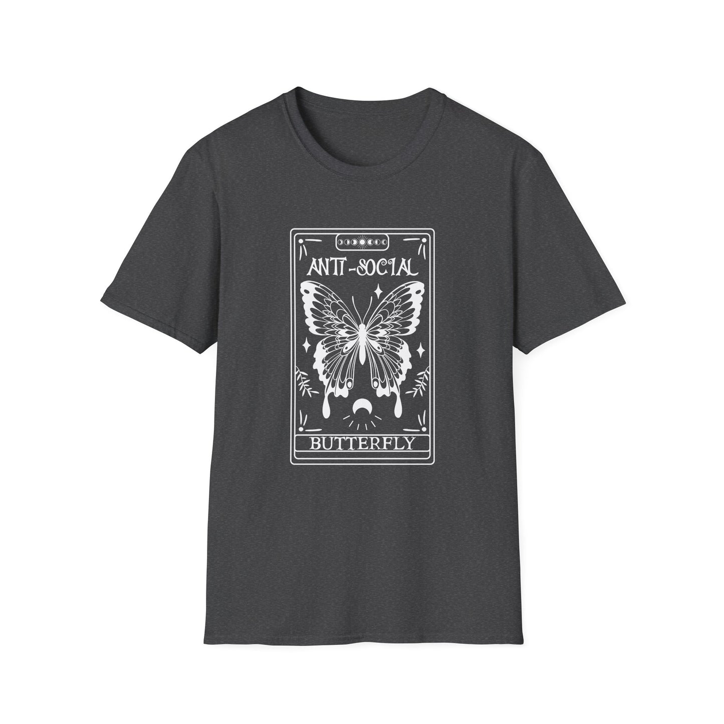 T-SHIRT | ANTI-SOCIAL BUTTERFLY TAROT (WHITE WRITING)