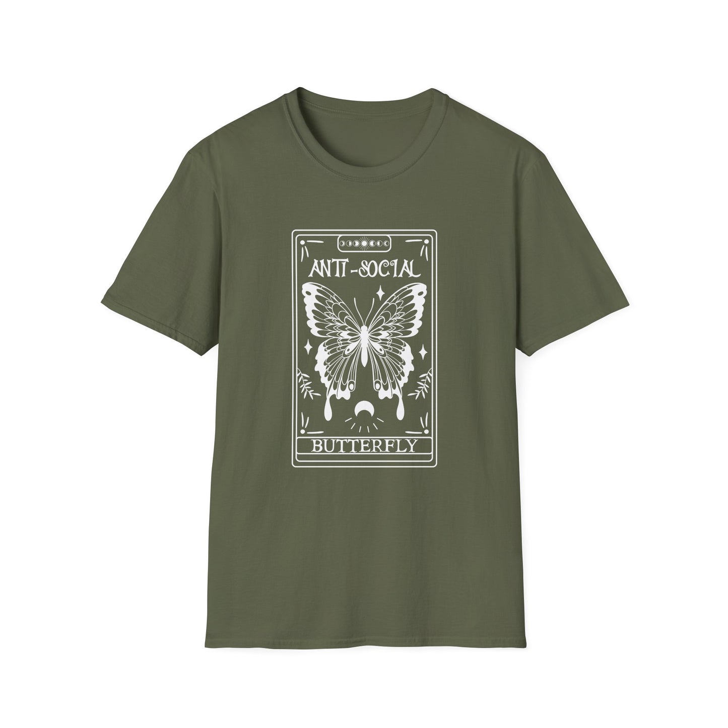 T-SHIRT | ANTI-SOCIAL BUTTERFLY TAROT (WHITE WRITING)