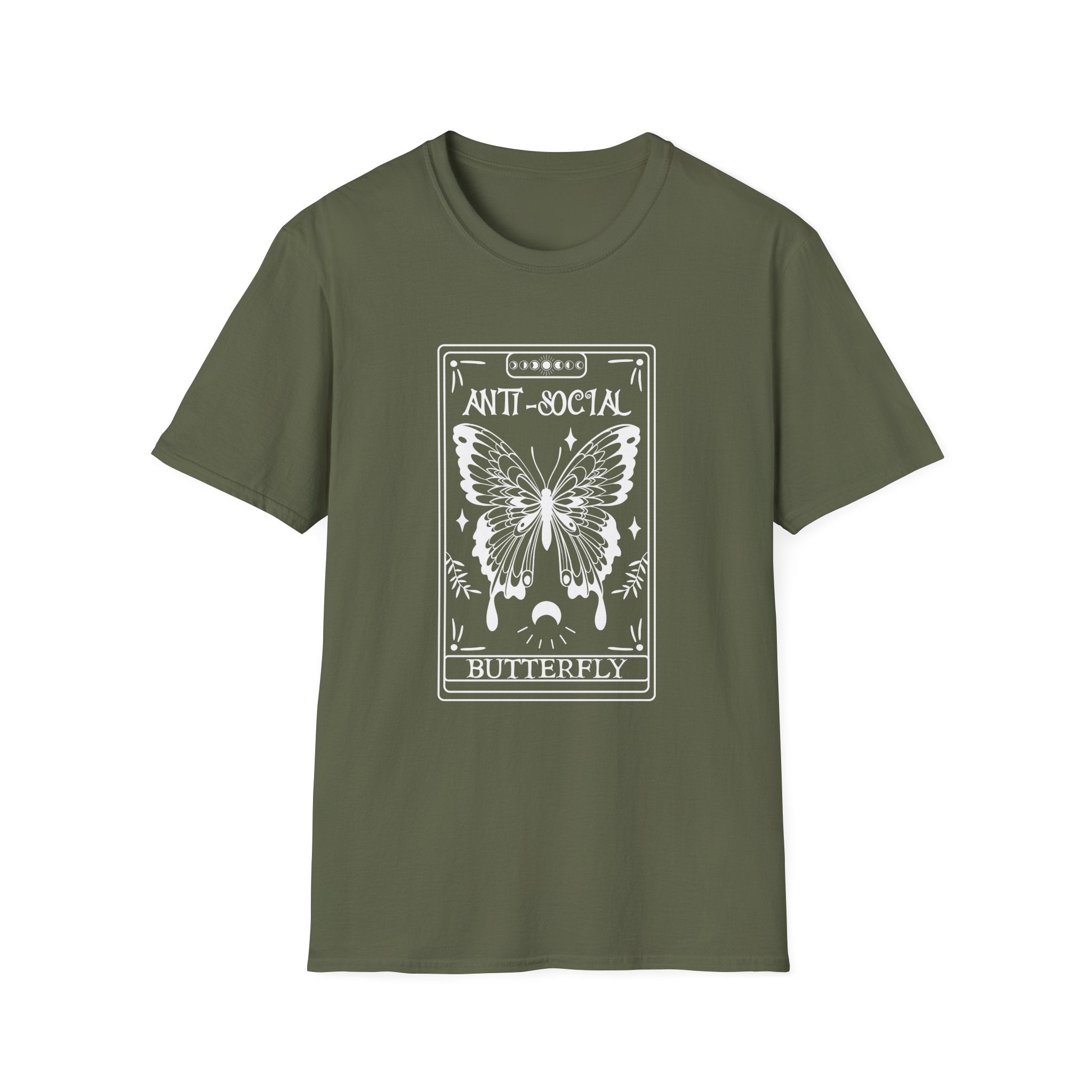 T-SHIRT | ANTI-SOCIAL BUTTERFLY TAROT (WHITE WRITING)