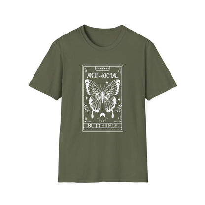 T-SHIRT | ANTI-SOCIAL BUTTERFLY TAROT (WHITE WRITING)