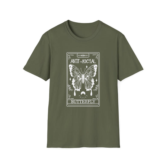 T-SHIRT | ANTI-SOCIAL BUTTERFLY TAROT (WHITE WRITING)