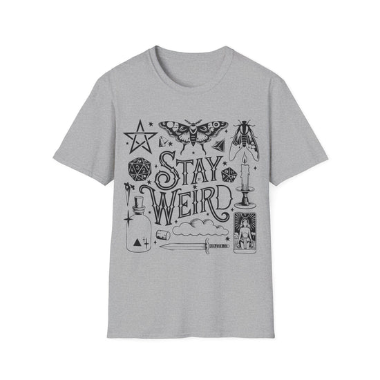 T-SHIRT | STAY WEIRD - (BLACK WRITING)