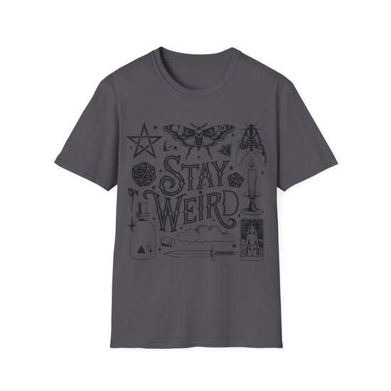 T-SHIRT | STAY WEIRD - (BLACK WRITING)