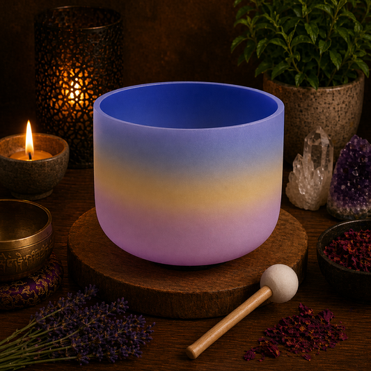 SINGING BOWLS || QUARTZ CRYSTAL - RAINBOW - A NOTE
