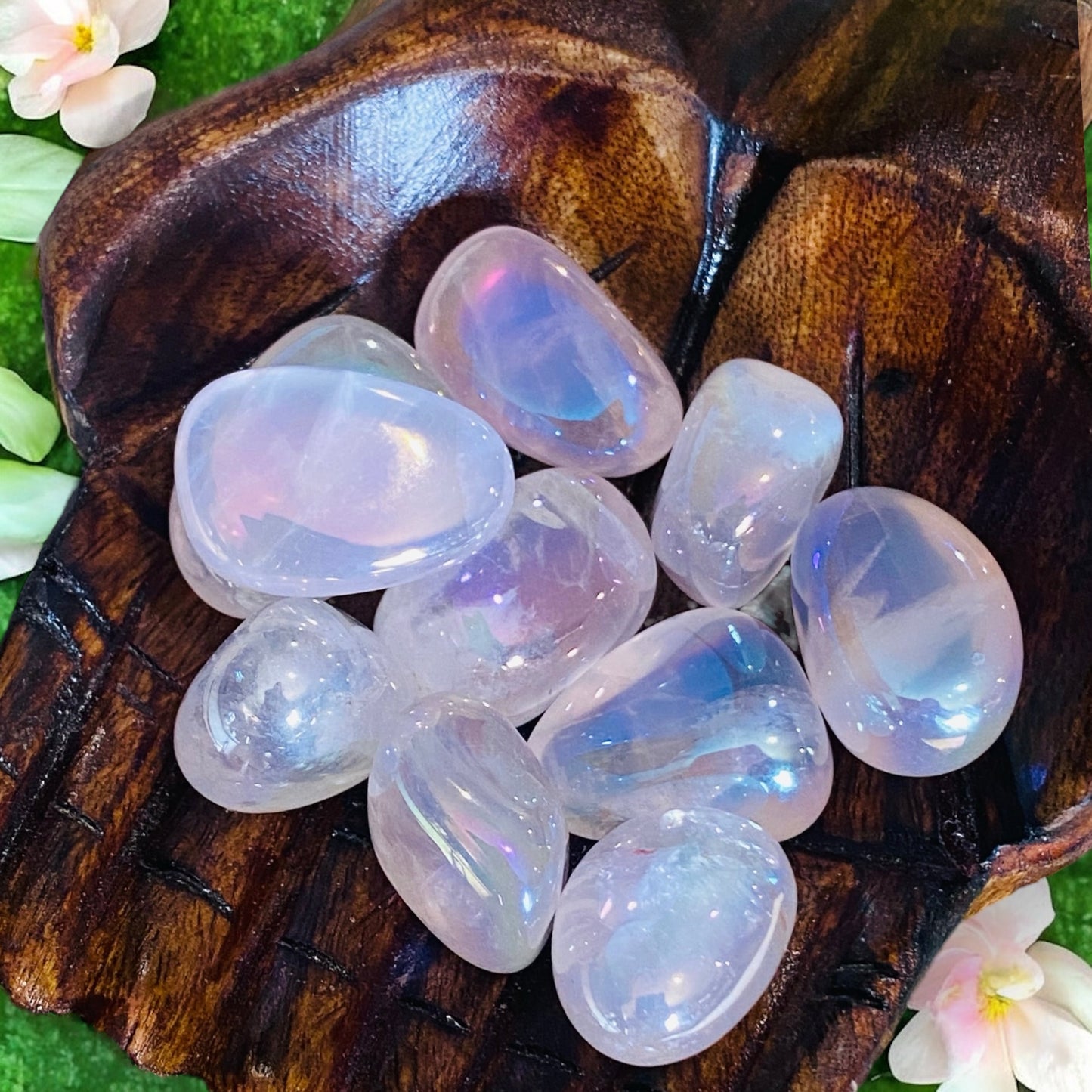 TUMBLE STONES || ROSE AURA QUARTZ
