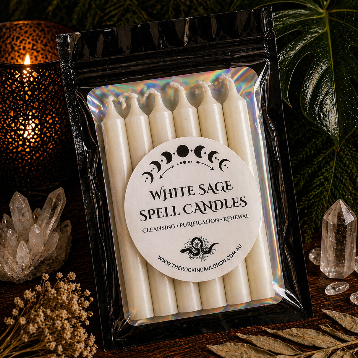 CANDLES || WHITE SAGE SPELL CANDLES