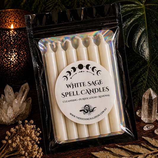 CANDLES || WHITE SAGE SPELL CANDLES