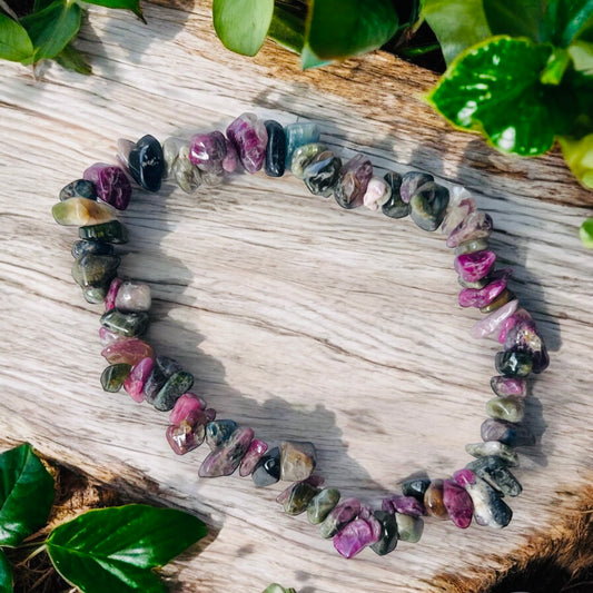 CHIP BRACELET || WATERMELON TOURMALINE