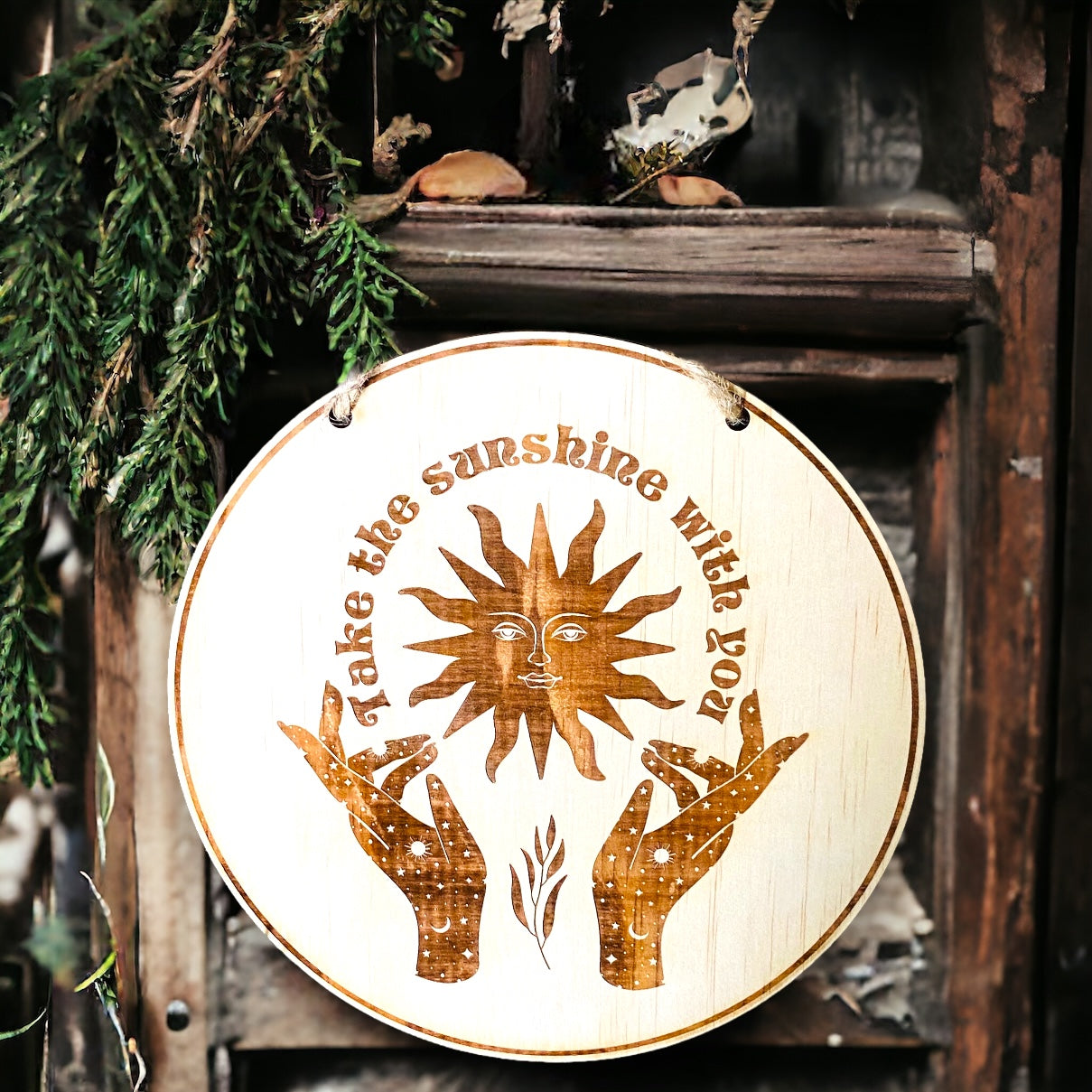 WALL HANGING || WOODEN ROUND PLAQUES
