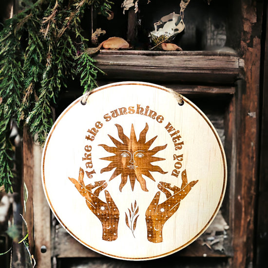 WALL HANGING || WOODEN ROUND PLAQUES